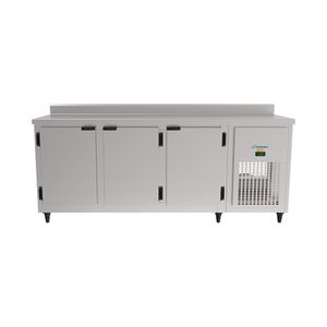 Balcão Refrigerado De Encosto Em Aço Inox Escovado/ Esc (Galv Interno)1,85M Kbsc-185D Kofisa Cor:Aço Inoxidável;Voltagem
