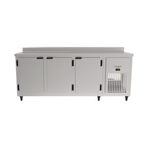 Balcão Refrigerado De Encosto Em Aço Inox Escovado/ Esc (Galv Interno)1,85M Kbsc-185D Kofisa